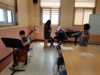 음악 영재 수업 모습(4.15_시창,청음,앙상블)